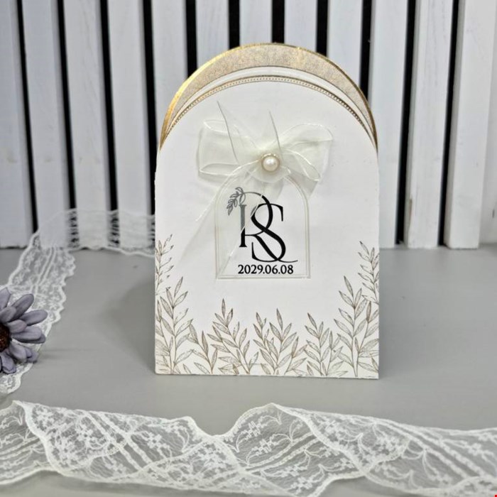کارت عروسی گنبدی طلاکوب