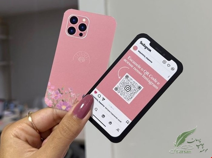 کارت ویزیت سلفون براق دورو دورگرد